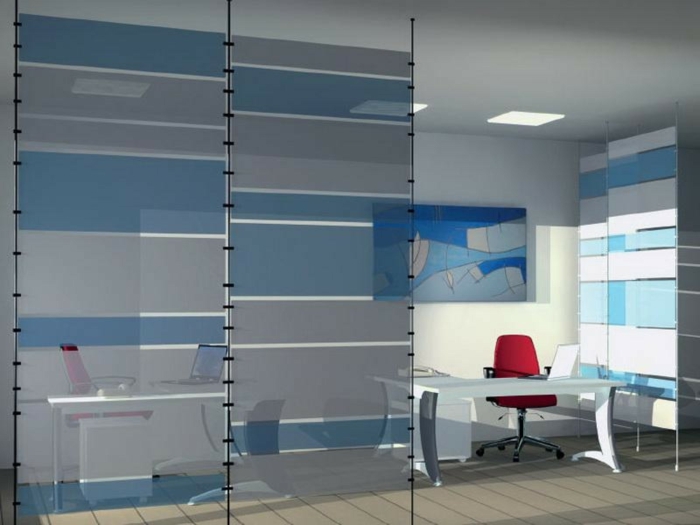 δωμάτιο διαχωριστικό δωμάτιο διαχωριστικό δωμάτιο κουρτίνας δωμάτιο διαχωριστικό ράφι λευκό μπλε τοίχο deco μπλε