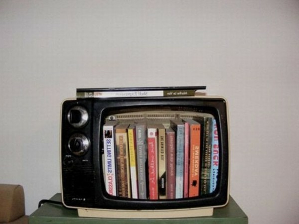 schappen planken zelf oude tv