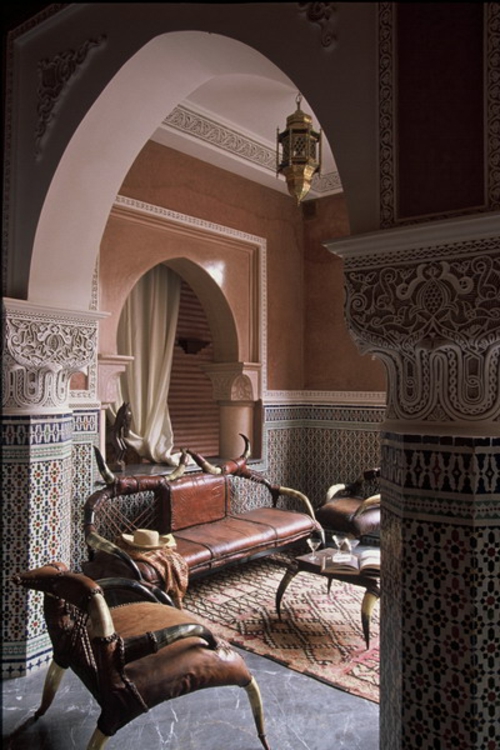 Marokkansk stue dekorasjon ideer