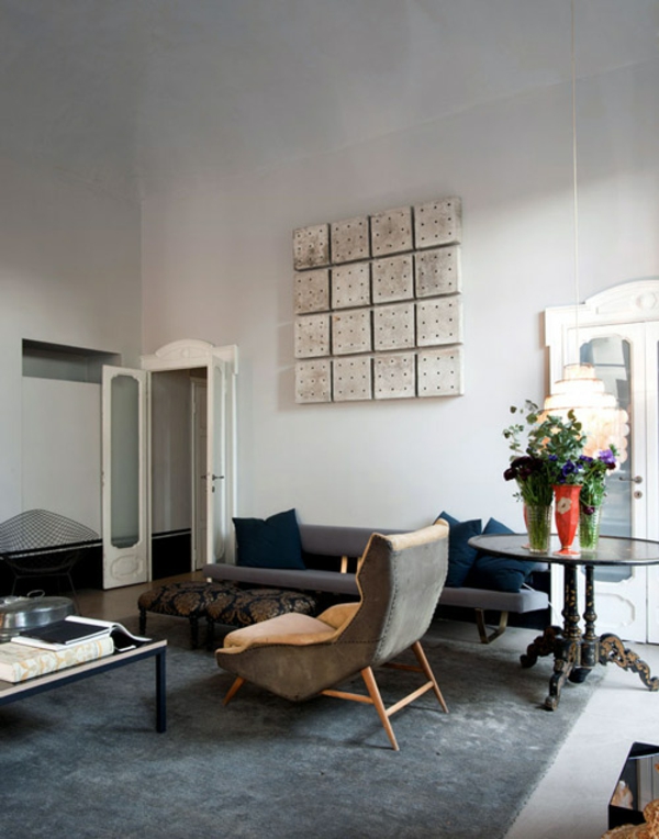 meubles de style rétro moderne intérieur mélange elektisch