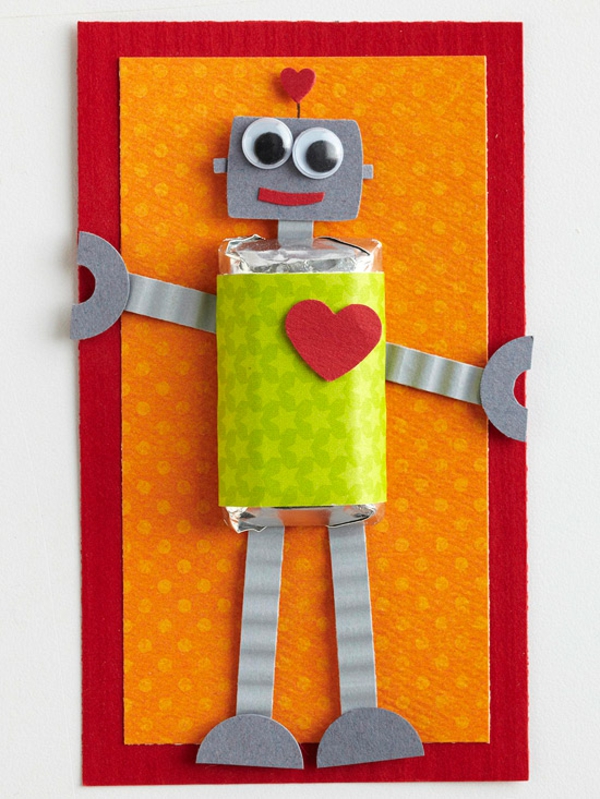Valentino dienos mėgstamiausia kortelės robotas