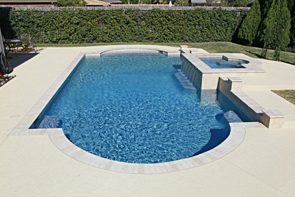 paysage de forme de piscine romaine