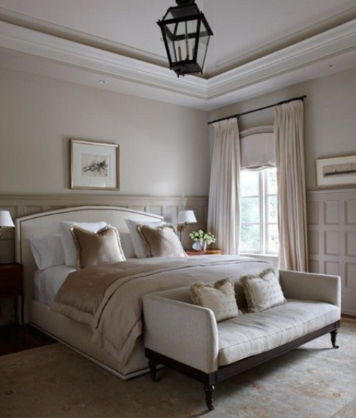 浪漫的卧室设计柔和的浅色