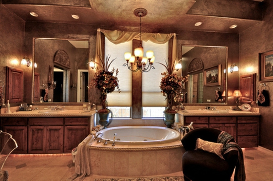 romantische badkamer nobel en symmetrisch