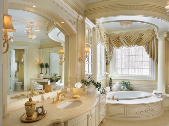 romantische badkamer in barokstijl