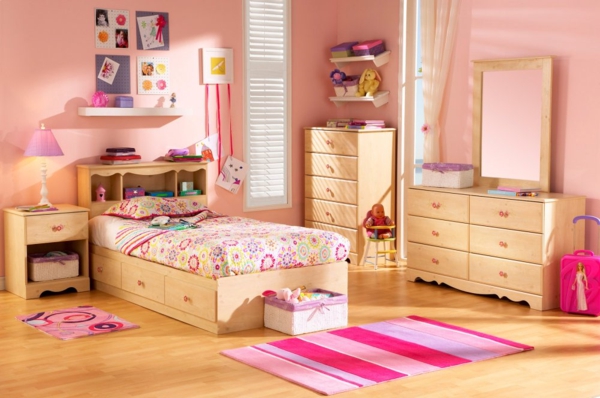 الوردي ملاءات غرف النوم الملونة