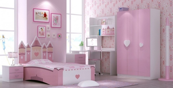 pink bedroom headboard castle