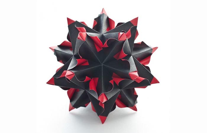 red black paper star herrnhuter star tinker yourself