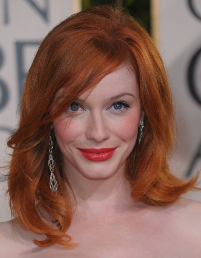 rød hårfarge kjendiser trend frisyrer Christina Hendricks