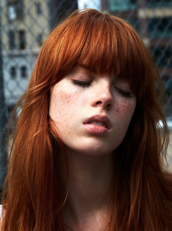 røde hårfarge freckles fregner