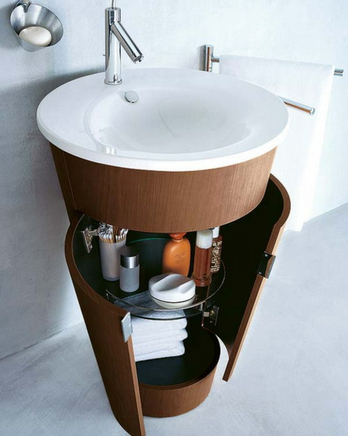 round dark wood dresser under the sink extravagant compact