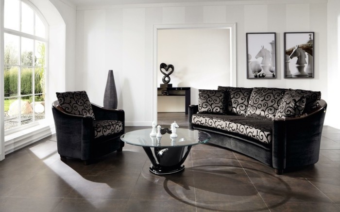 runde sofa smukke design gulvfliser stue