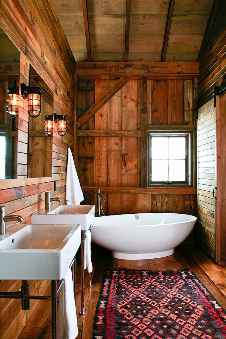 ρουστίκ έπιπλα μπάνιου έπιπλα μπάνιου πραγματικό ξύλο χώρα