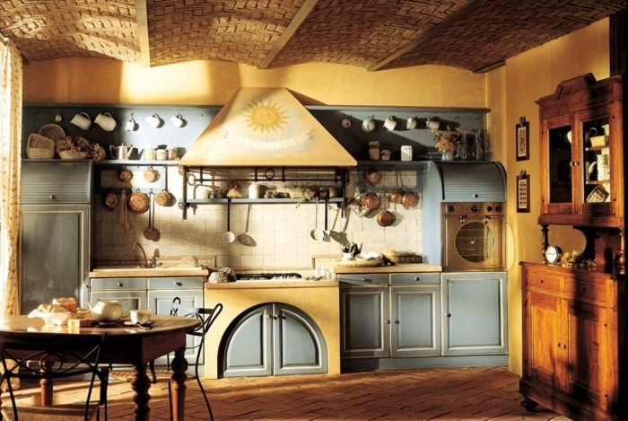 decoreren rustieke interieur keuken comfortabel decoreren