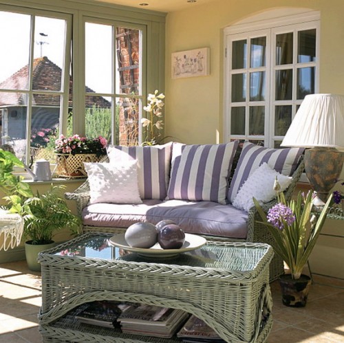 rustikk stue ideer design sol lys terrasse