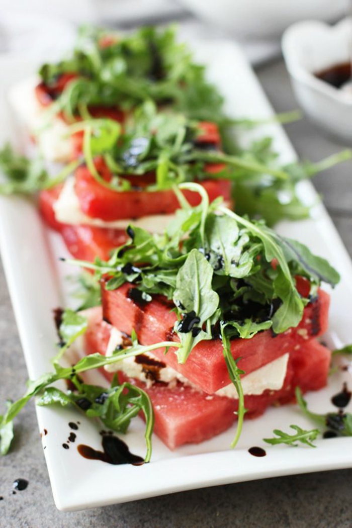 salades voor het afslanken van salade recepten feta kaas en watermeloen