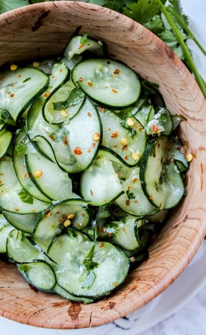 salades voor vermageringsdieet salade recepten komkommers