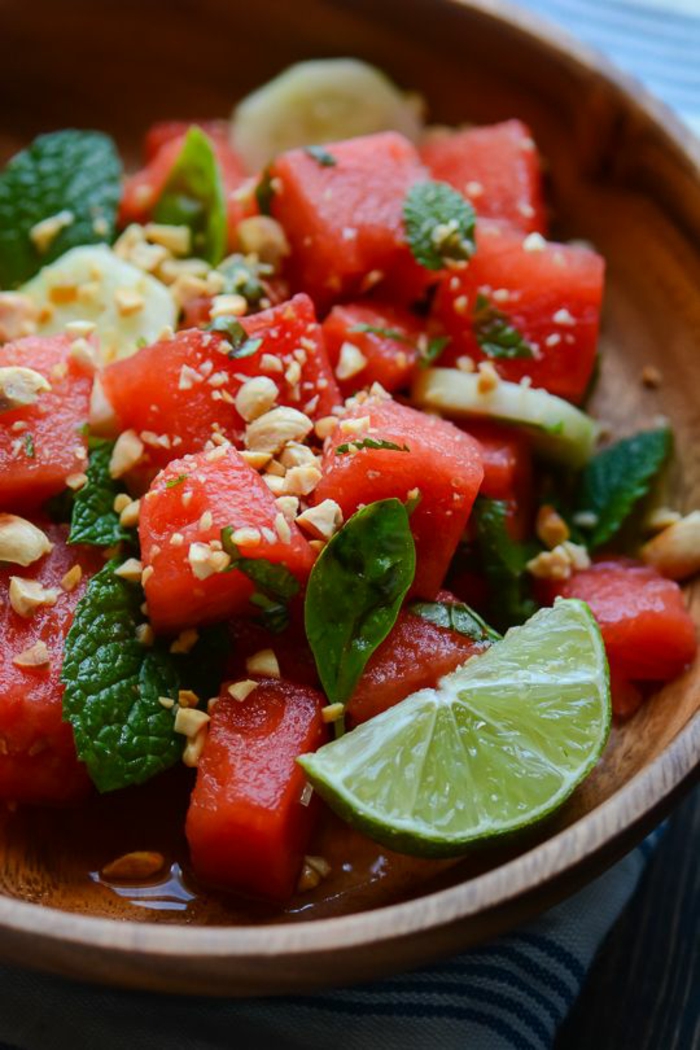 salades voor het afslanken van salade recepten met watermeloen
