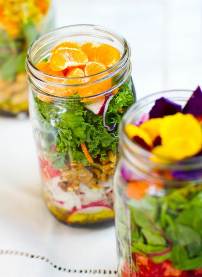 salaatteja laihtumiseen salaatti reseptejä tuotteita lasissa