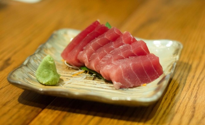 sashimi med tunfisk deilig mat