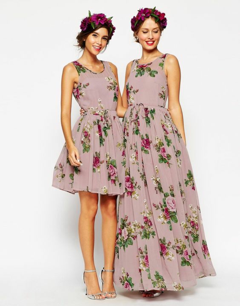 krásné letní šaty květinové šaty krátké a dlouhé Asos letní móda