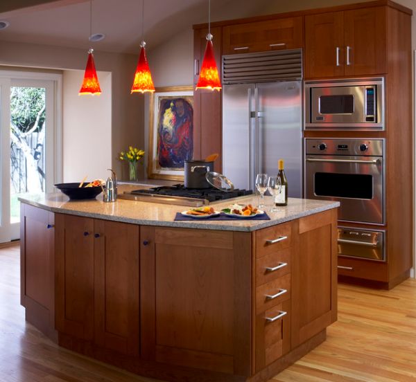 smukke kølige vedhæng lys i køkkenet køkken opbevaring