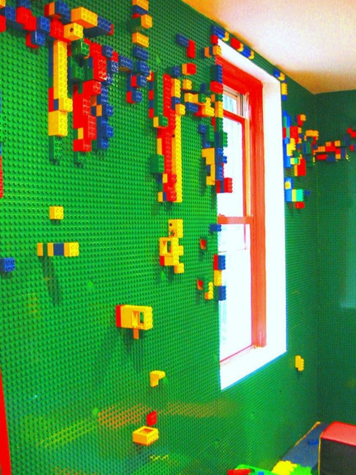 hermosas ideas de vida para una decoración más lujosa de la pared con piedras de lego