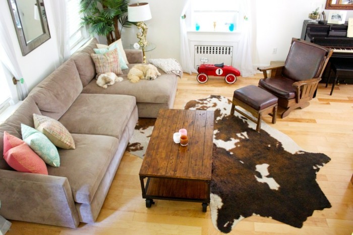 美丽的客厅装饰的想法扔枕头别致的沙发