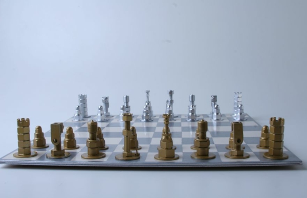 Schaakstukken schaken spelen DIY-project