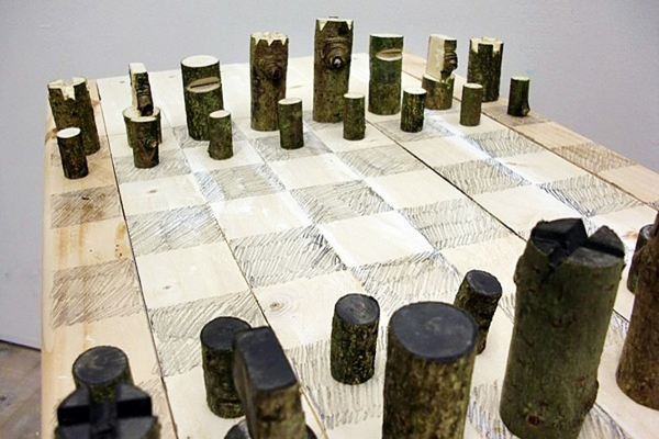 Schaakfiguren schaakspel natuurlijk hout