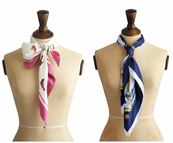 围巾绑定优雅的商业时尚女士