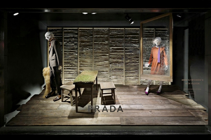 展示装饰prada时尚商店设计想法
