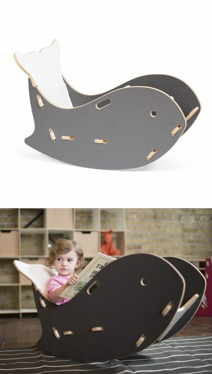 gyngestole designer børns værelse oprette børns møbler hval gyngestol