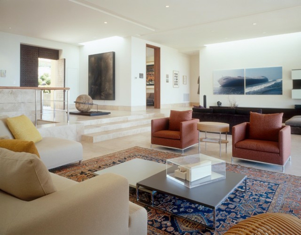 elegantní obývací pokoj zařízení křeslo pohovka design originální bydlení nápady krásný