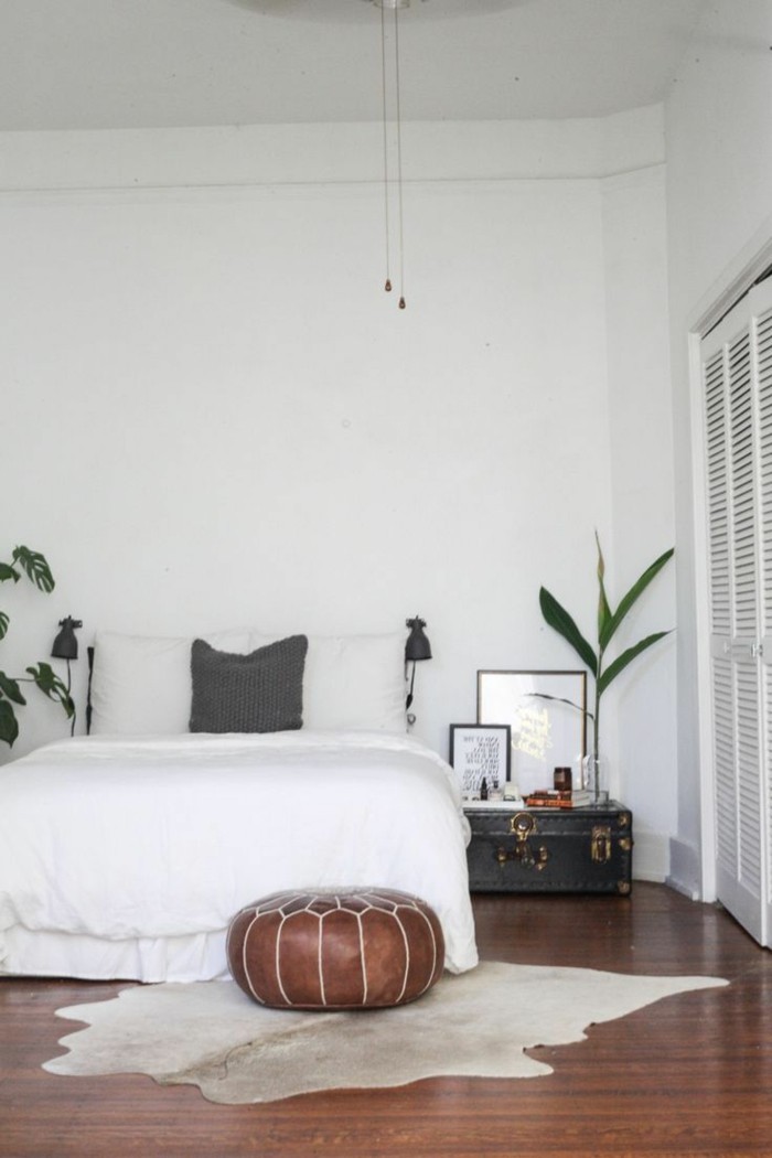 卧室装饰想法植物大便垫