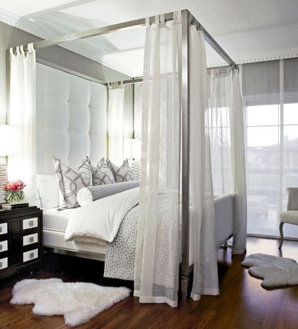soveværelse design canopy deko tæppe