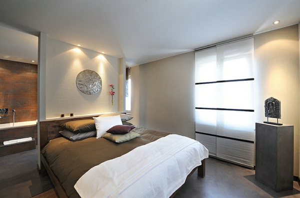 soveværelse dekorere asien naturlige toner sølv indretning
