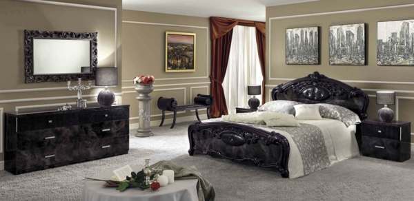 dormitorio amueblado lujoso romántico moderno