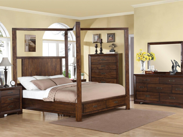 卧室家具的想法木制家具殖民家具