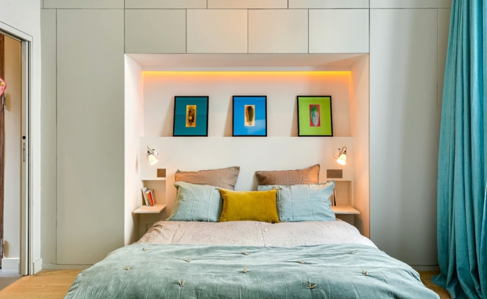 soveværelse design kreative væg design ideer