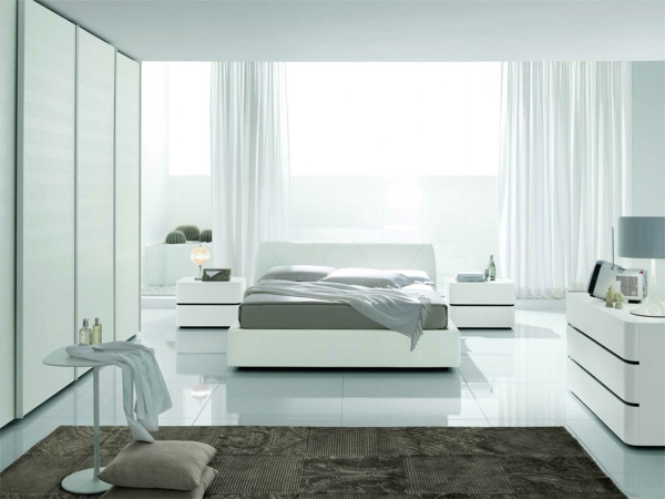 dormitorio completamente diseñado cama moderna