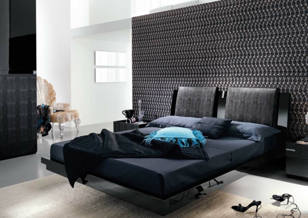 dormitorio completo barato moda moderna negro