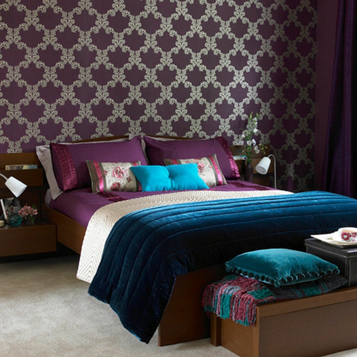 bedroom wallpaper ideas elegant wallpaper bedroom bench
