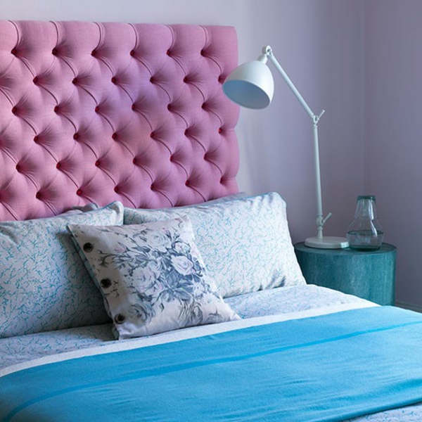 Soveværelse indretning farver dekorere ideer polstret hovedgærde