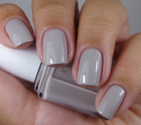 simple nails fingernails images plain nail design gray