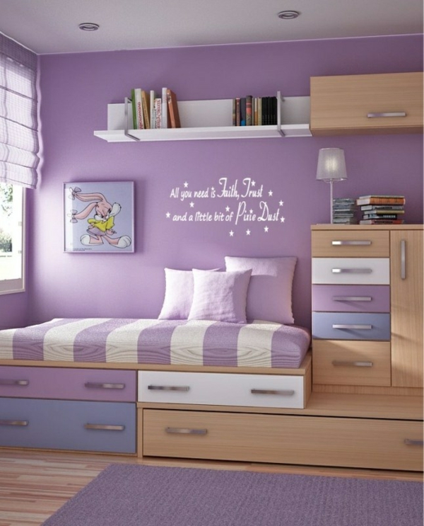 enkle smukke kids room ideer i lilla seng