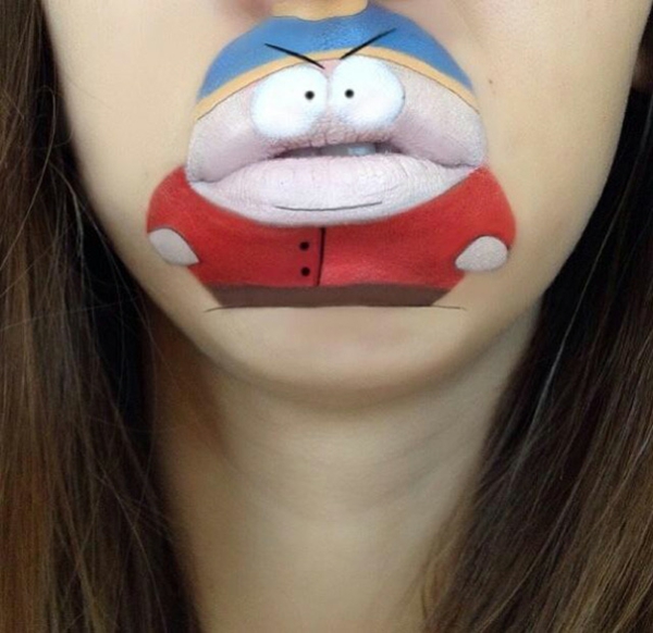 make-up χείλη χαρακτήρες κινουμένων σχεδίων Νότια πάρκο θυμωμένος