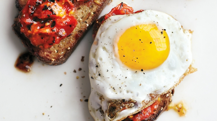 hurtigmat hurtig sundt spise æg på toast