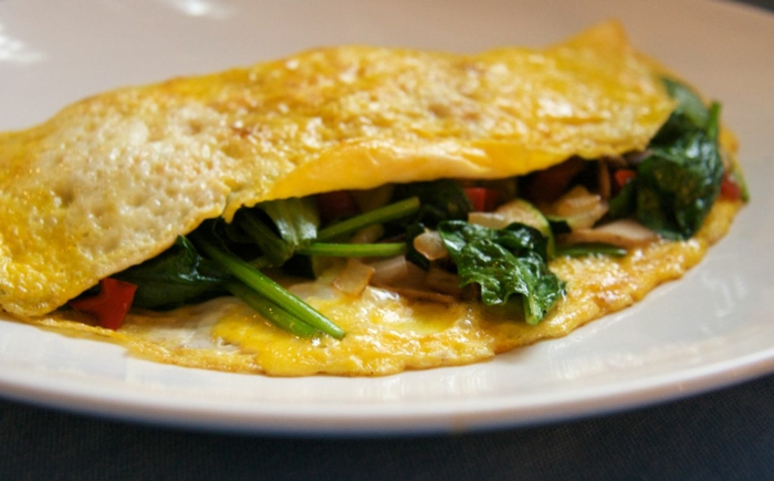 fastfood hurtigt sundt spise æg omelet