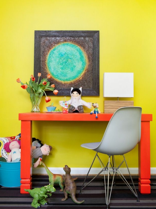 värikäs puinen edullinen idea desk itse